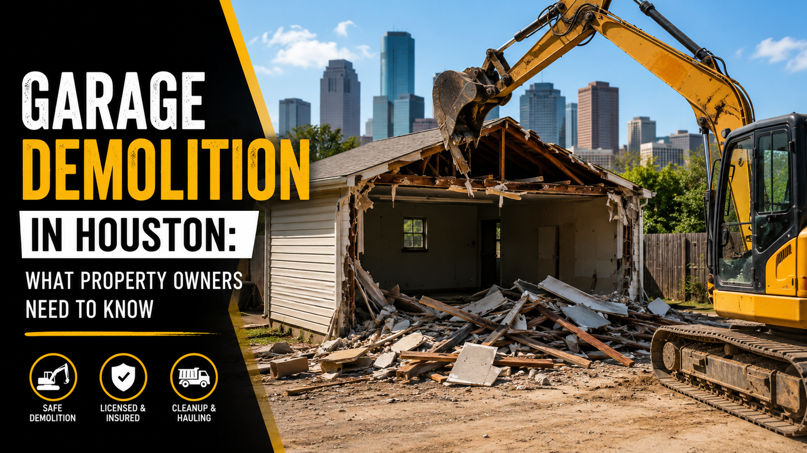 Garage Demolition in Houston: What Property Owners Need to Know